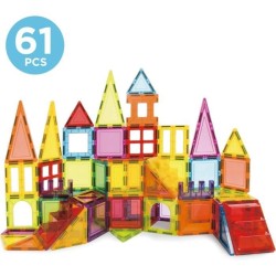 Jeu éducatif - EDUCA Magnetics - Construction 3D magnétique avec 61 pieces po...