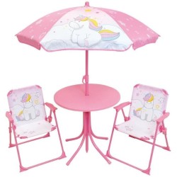 Mobilier de jardin - FUN HOUSE - Salon de jardin Licorne : Table H.46 x 46 cm...