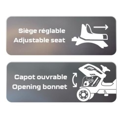 Tracteur a pédales Farmer XL + Remorque - Bleu - SMOBY - Siege ajustable - Ca...