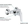 GROHE robinet douche monocommande Start Flow, montage mural, raccord fileté p...
