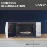 Micro-ondes CANDY CMW20SMW - 20L - 700W - UI mécanique - 5 niveaux de