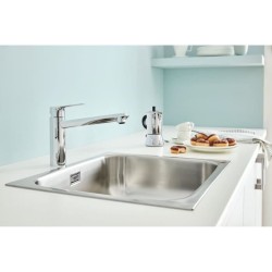 GROHE Robinet évier de cuisine Start curve, mousseur économique d'eau, sans t...