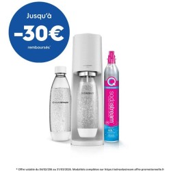 Machine a soda et eau pétillante SODASTREAM - TERRA Blanche - 2 bouteilles co...