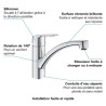 GROHE QUICKFIX Start Robinet de cuisine évier Start, rotation 140°, robinet d...