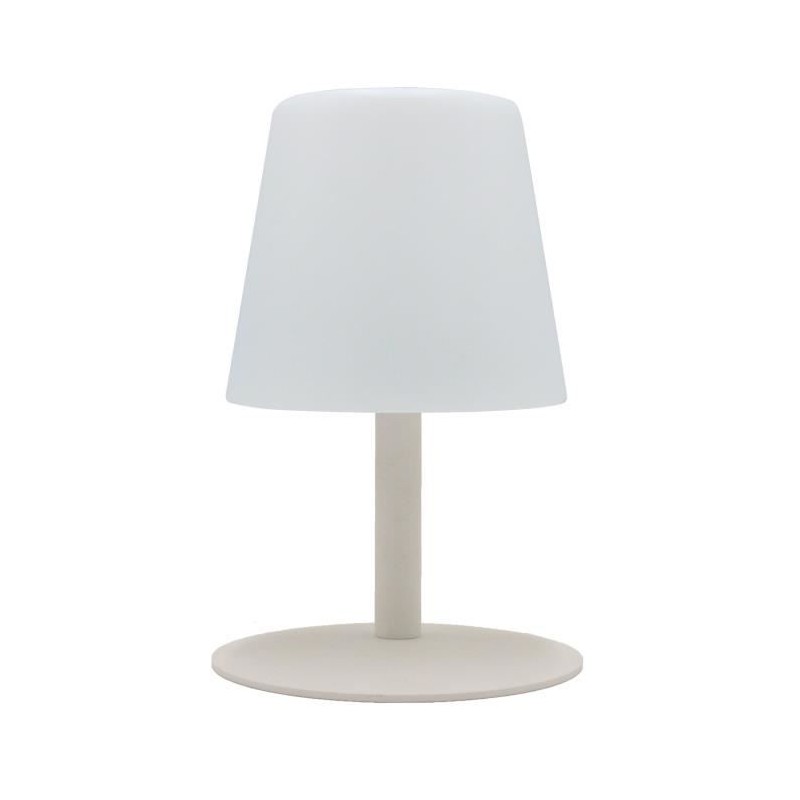 Lampe de table sans fil LED Standy Mini Cream - LUMISKY - Acier creme - Blanc...