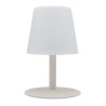 Lampe de table sans fil LED Standy Mini Cream - LUMISKY - Acier creme - Blanc...