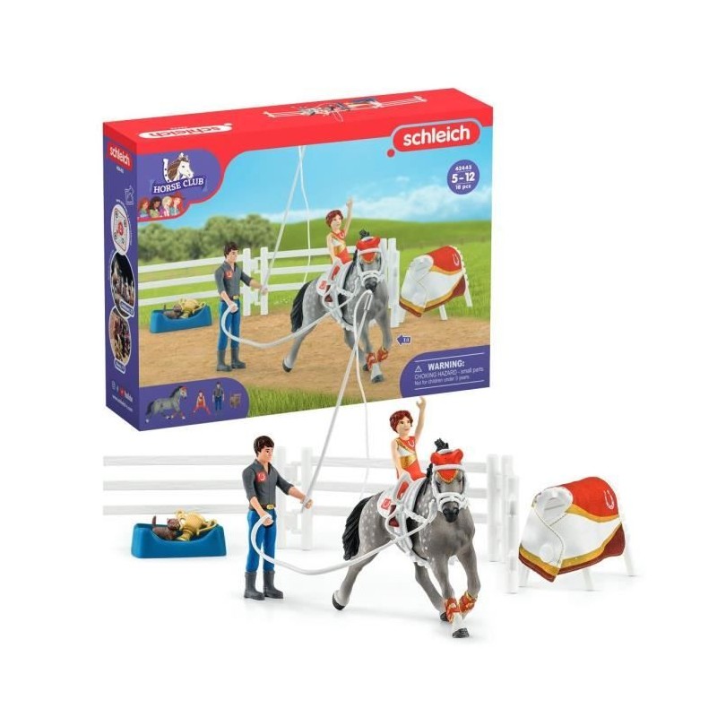 Coffret d'entraînement a la voltige de Mia, coffret schleich avec 18