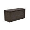TOOD Malle / coffre de rangement en résine - 300 L - 120 x 46 x 58 cm - Marro...