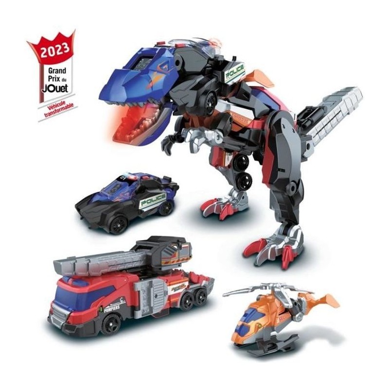 Jouet assemblable VTECH SWITCH & GO COMBO - TRIO, le méga T-Rex SOS