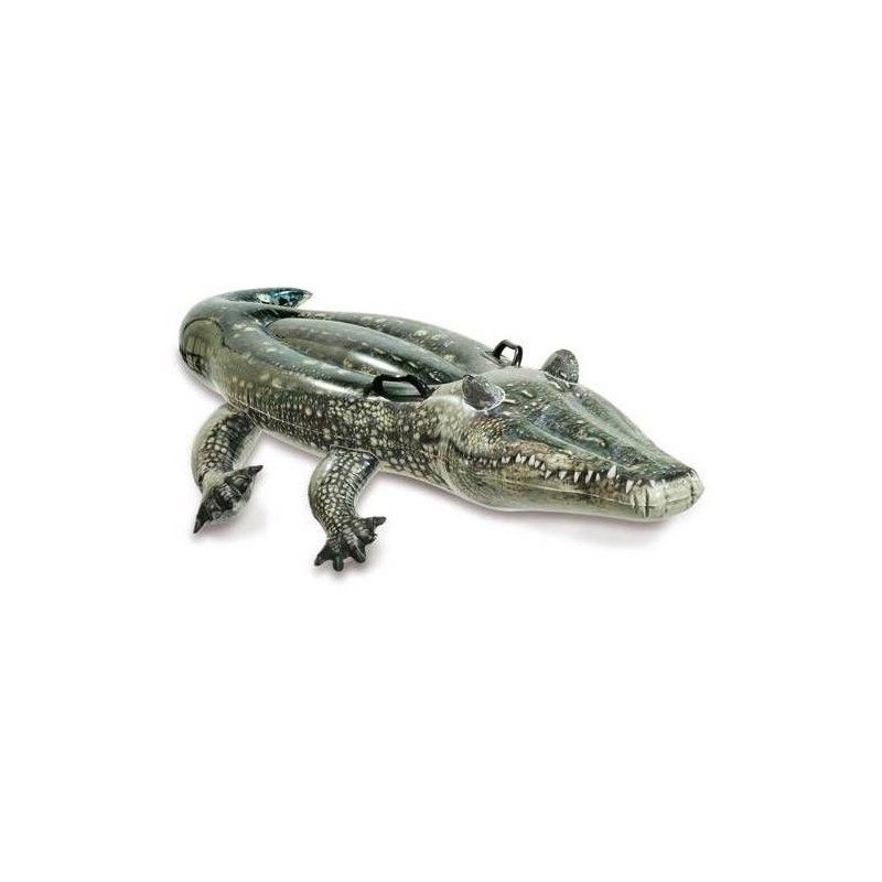 Bouée gonflable Alligator a chevaucher INTEX - Dimensions 170 x 86 cm - Pour ...