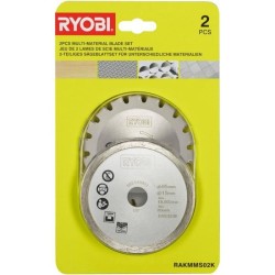 RYOBI - Kit 2 lames (1 lame pour bois/métal et 1 lame carrelage) 85 mm - alés...