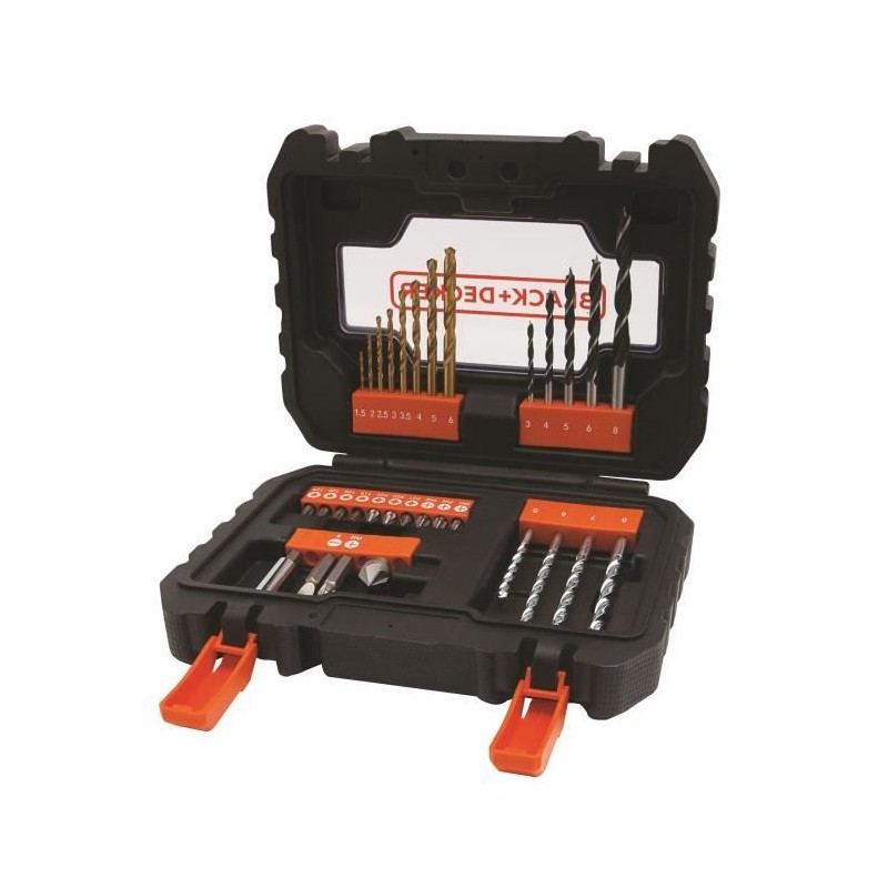 Coffret perçage et vissage - BLACK+DECKER - A7233-XJ - 31 accessoires - foret...