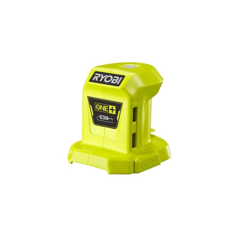 RYOBI - Chargeur USB 18V ONE+ - 2 ports USB pour charger a partir d'une batte...