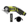 RYOBI - Mini-scie 4V USB Lithium - Câble USB C - 1 batterie 2,0 Ah - Livrée a...