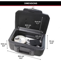 Coffre-fort ignifuge - MASTER LOCK - H0100EURHRO - Etanche avec clé - 4,9 L, ...