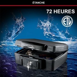 Coffre-fort ignifuge - MASTER LOCK - H0100EURHRO - Etanche avec clé - 4,9 L, ...