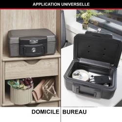 Coffre-fort ignifuge - MASTER LOCK - H0100EURHRO - Etanche avec clé - 4,9 L, ...