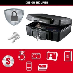Coffre-fort ignifuge - MASTER LOCK - H0100EURHRO - Etanche avec clé - 4,9 L, ...
