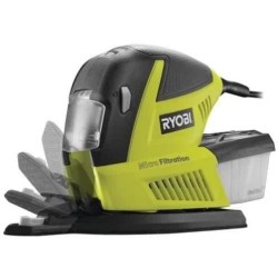 RYOBI - Ponceuse multifonction 180W - 6000-12000 osc/min + sac & 30 abrasifs ...