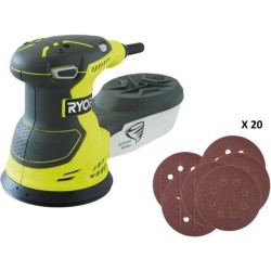 RYOBI - Ponceuse excentrique 300 W - 7 000-13 000 osc/min - diam. 125 mm - Li...