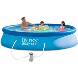 Kit Piscine hors sol autoportante INTEX - Easy Set™ - 396 x 84 cm - Ronde (Li...