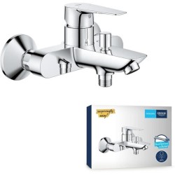 Mitigeur monocommande Bain / Douche - GROHE - Start Edge - Chromé - Economie ...