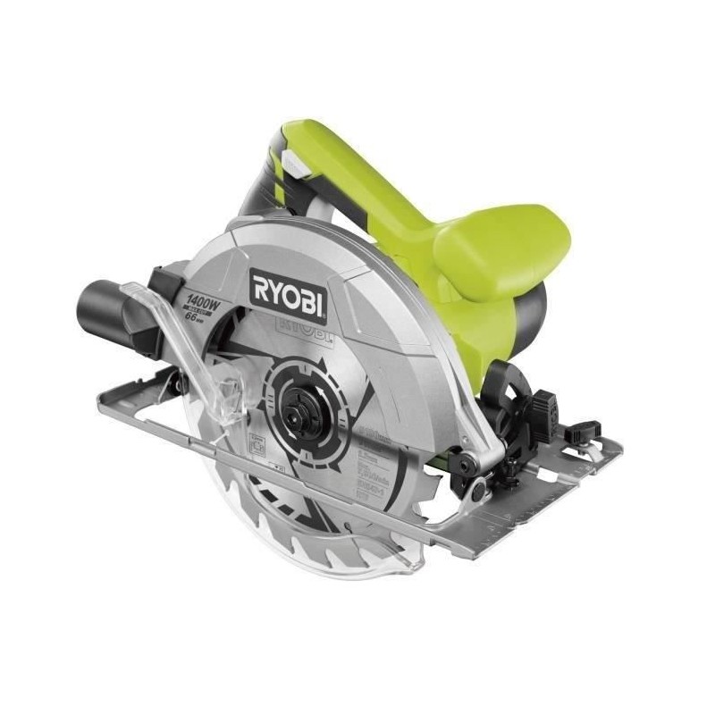 RYOBI - Scie circulaire 1 400 W - 1 lame diam. 190 mm 20 dents, 1 guide paral...