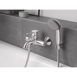 Mitigeur monocommande Bain / Douche mural GROHE - Finition Chromé - Profondeu...