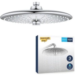 GROHE - Douche de tete Vitalio Joy 260 - 3 jets - chromé - raccords filetés 1...