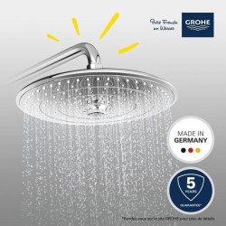 GROHE - Douche de tete Vitalio Joy 260 - 3 jets - chromé - raccords filetés 1...