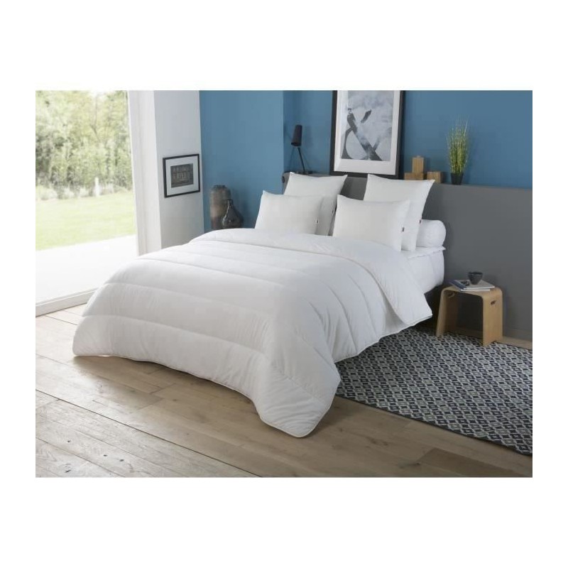 Couette chaude Country - 240 x 260 cm - 400gr/m² - Blanc - DODO