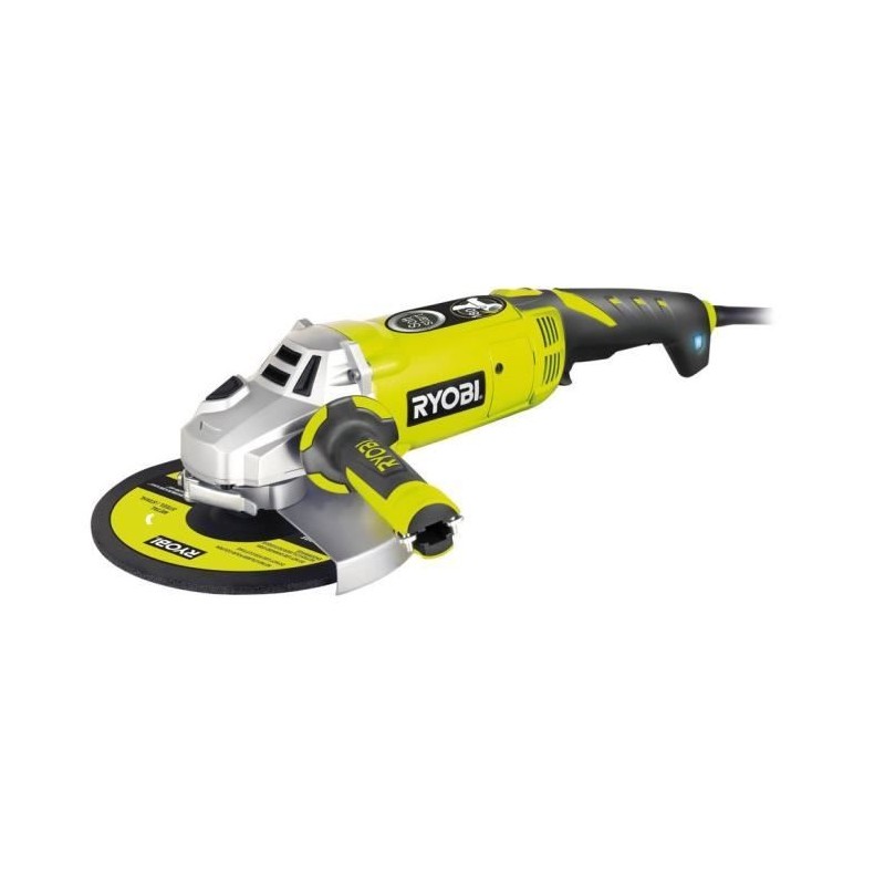RYOBI - Meuleuse d'angle 2000 W 230 mm - 6 600 tr/min - poignée orientable 18...