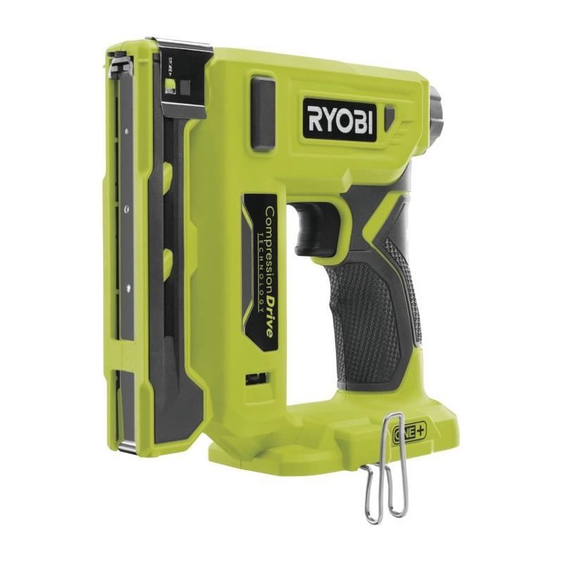 RYOBI - Agrafeuse 18V ONE+ - agrafes dos 9,4 mm, longueur 6,35 mm a 14,3 mm -...