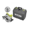 RYOBI - Scie circulaire 1 600 W laser + coffret, 2 lames 190 mm 24 & 48 dents...