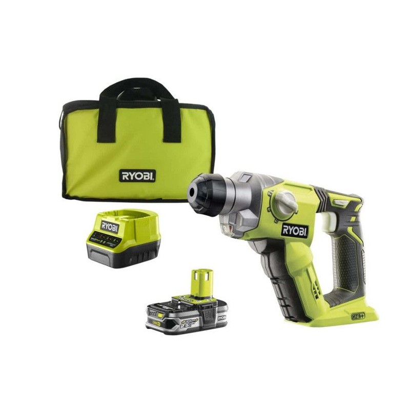 RYOBI - Perforateur SDS+ 18V ONE+ - 4 modes - 1,3 Joules Epta + batterie 2,5 ...