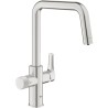 Robinet filtrant de cuisine - Supersteel - Filtration de l'eau - Bec haut en ...