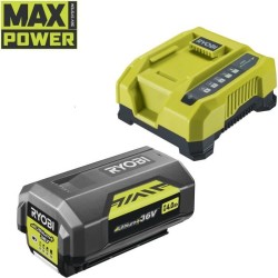 RYOBI - 1 batterie lithium+ 36V MAXPOWER 4,0 Ah et 1 chargeur rapide 6,0 A - ...