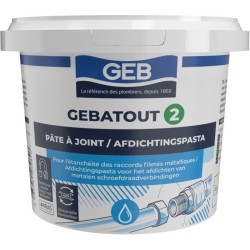 Pâte a joint Gebatout 2 - GEB - Compatible eau potable - Pot 500 g