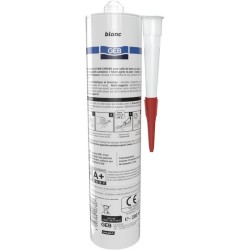 Silicone sanitaire multi-supports - 60 Chrono - GEB - Blanc - 280 ml