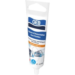 Résine d'étanchéité tous fluides - GEB - Compatible eau potable - Tube 20 ml