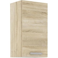 Meuble haut 1 porte battante - Décor chene sonoma - L 40 x P 31,6 x 72 cm - L...