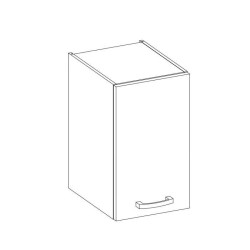Meuble haut 1 porte battante - Décor chene sonoma - L 40 x P 31,6 x 72 cm - L...