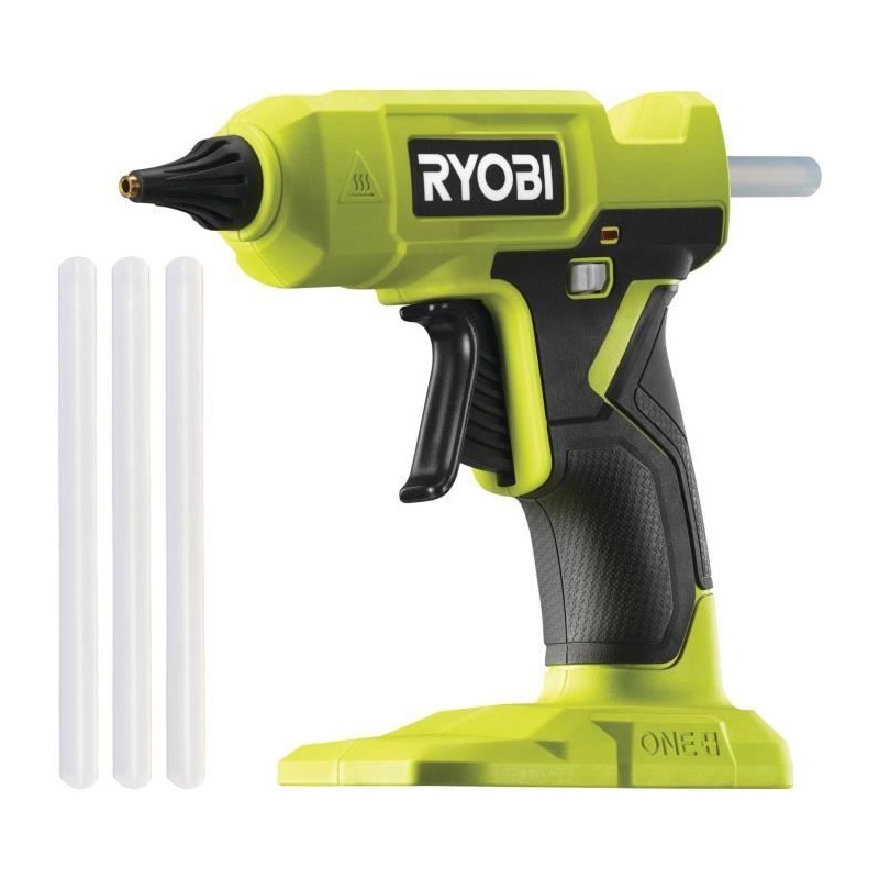 RYOBI - Pistolet a colle 18V ONE+ - chauffe en 3 min - indicateur de chauffe ...