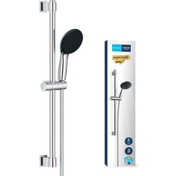 Ensemble de douche avec pommeau 3 jets, barre et flexible - GROHE Vitalio Sta...