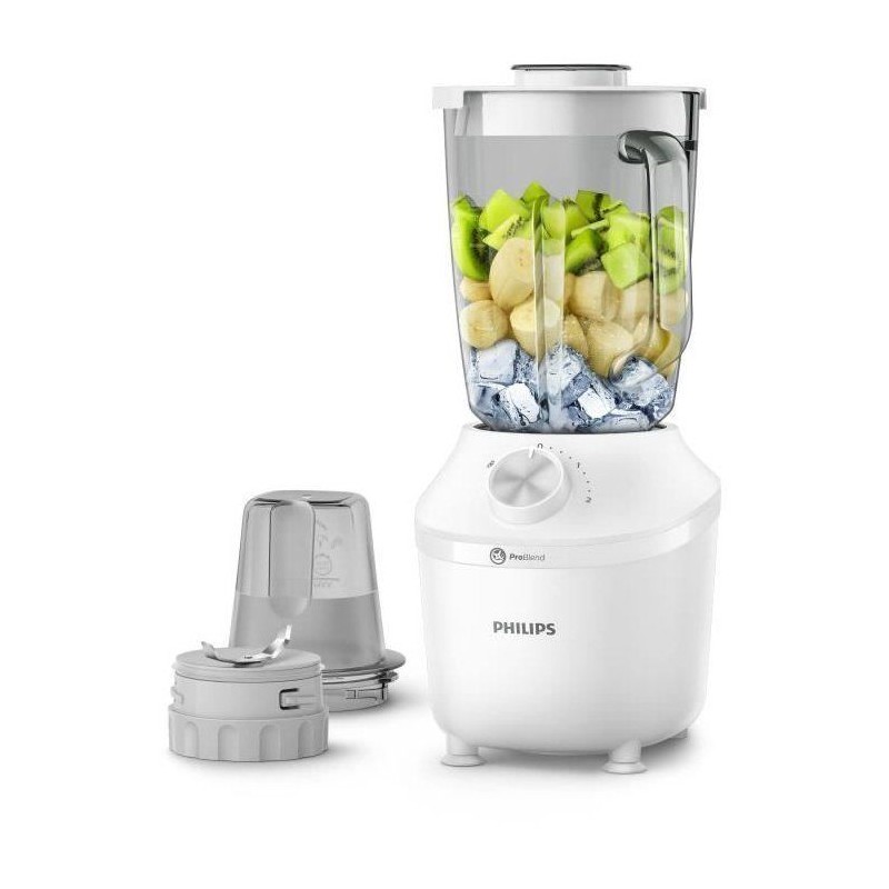Blender mixeur - PHILIPS - HR2291/20 - Série 3000 avec hachoir - 600W