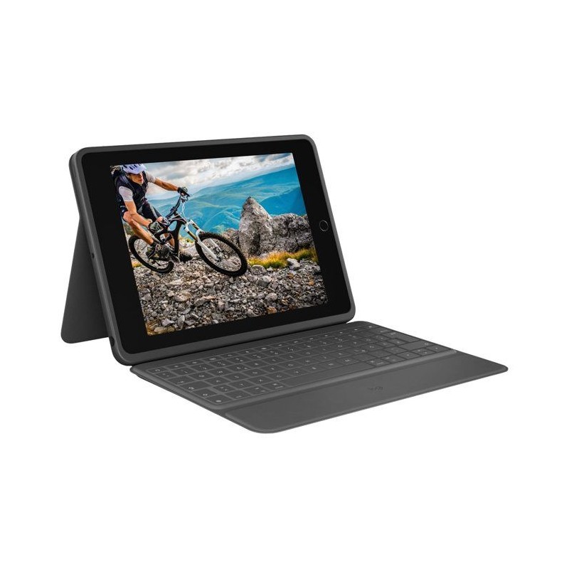 Etui clavier - Logitech - Rugged Folio - AZERTY - Pour iPad A16 & 10e génération