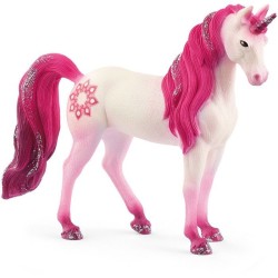 Figurine Licorne jument Mandala - Tatouage rose - Schleich 70717
