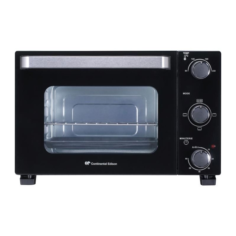 CONTINENTAL EDISON CEMF22B - Minifour électrique 22L noir - 1300W - Convectio...