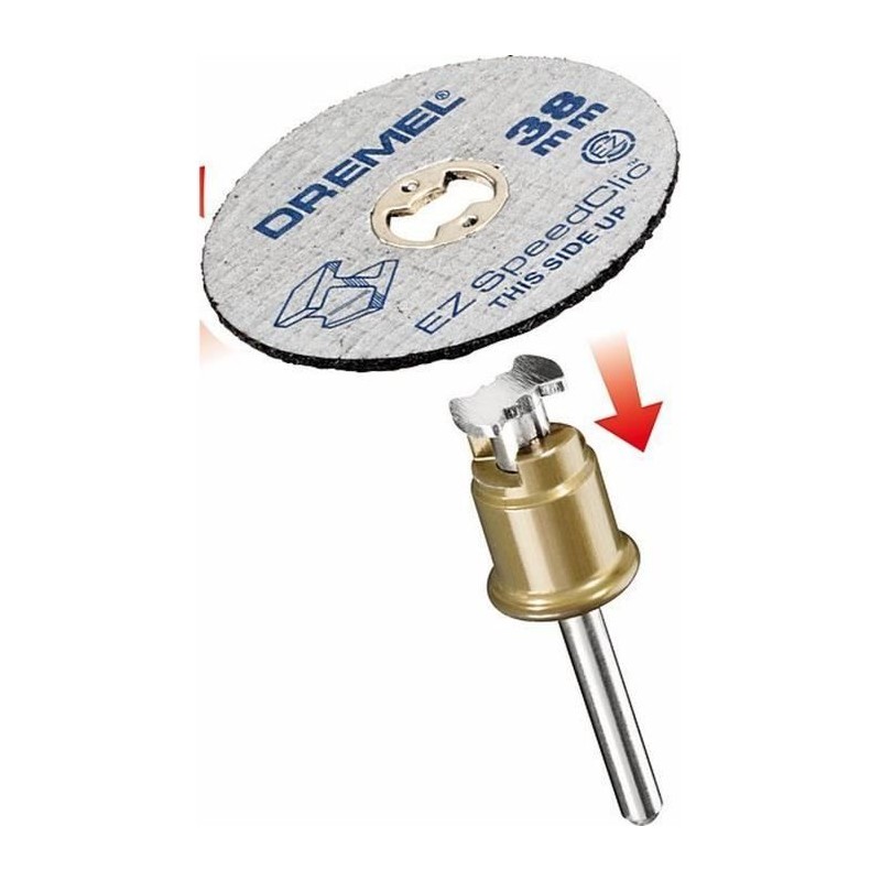 Kit de démarrage DREMEL SC406 - Adaptateur EZ SpeedClic et 2 disques a tronço...