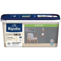 RIPOLIN Peinture Couleur Satin Ultra Couvrante pour Cuisine, Chambre, Salon, ...